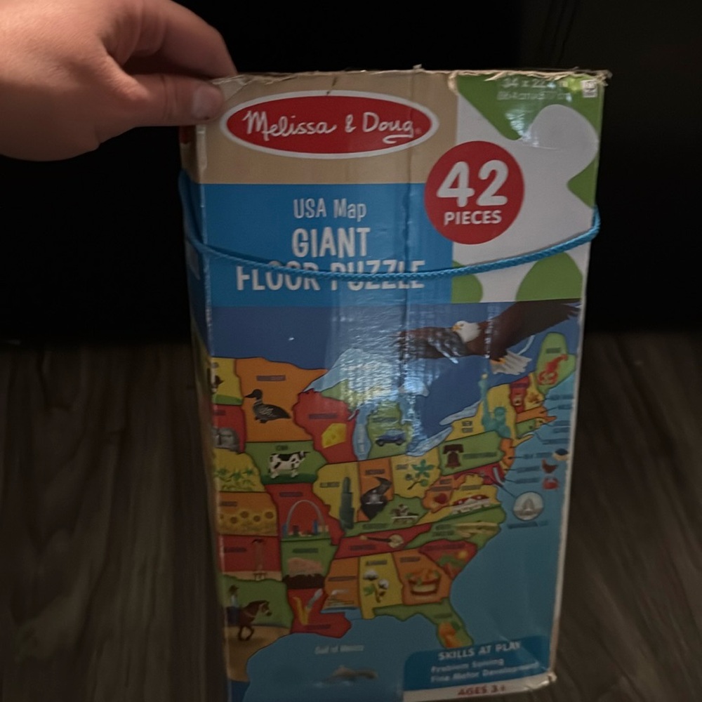 (3) Melissa and Doug floor puzzles